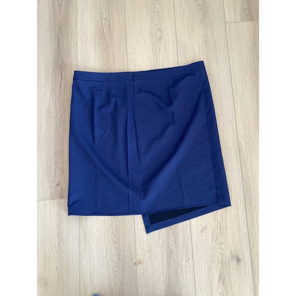 Pari Passu  Orsa Skirt Blue Wool Blend Waist 46 inches 4C (size 18) Plus - Picture 3 of 5